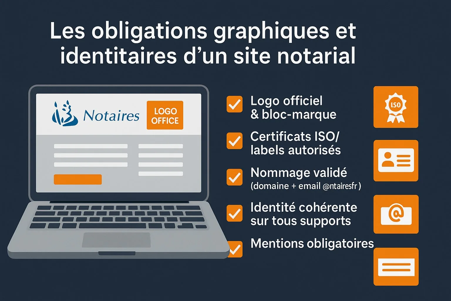 Obligations graphiques d'un site Internet de notaire