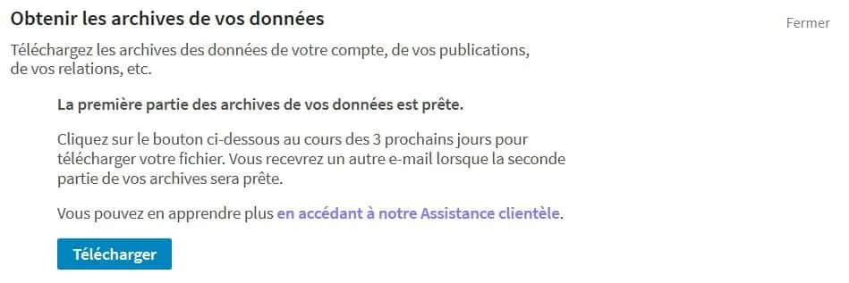 obtenir contacts linkedin