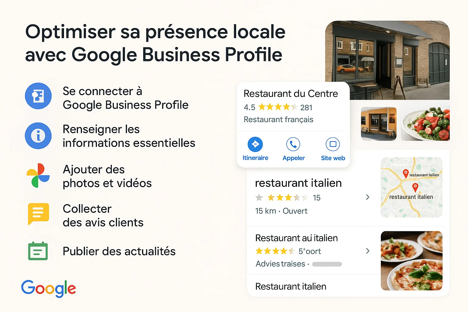 Optimisation de la présence locale avec Google Business Profile