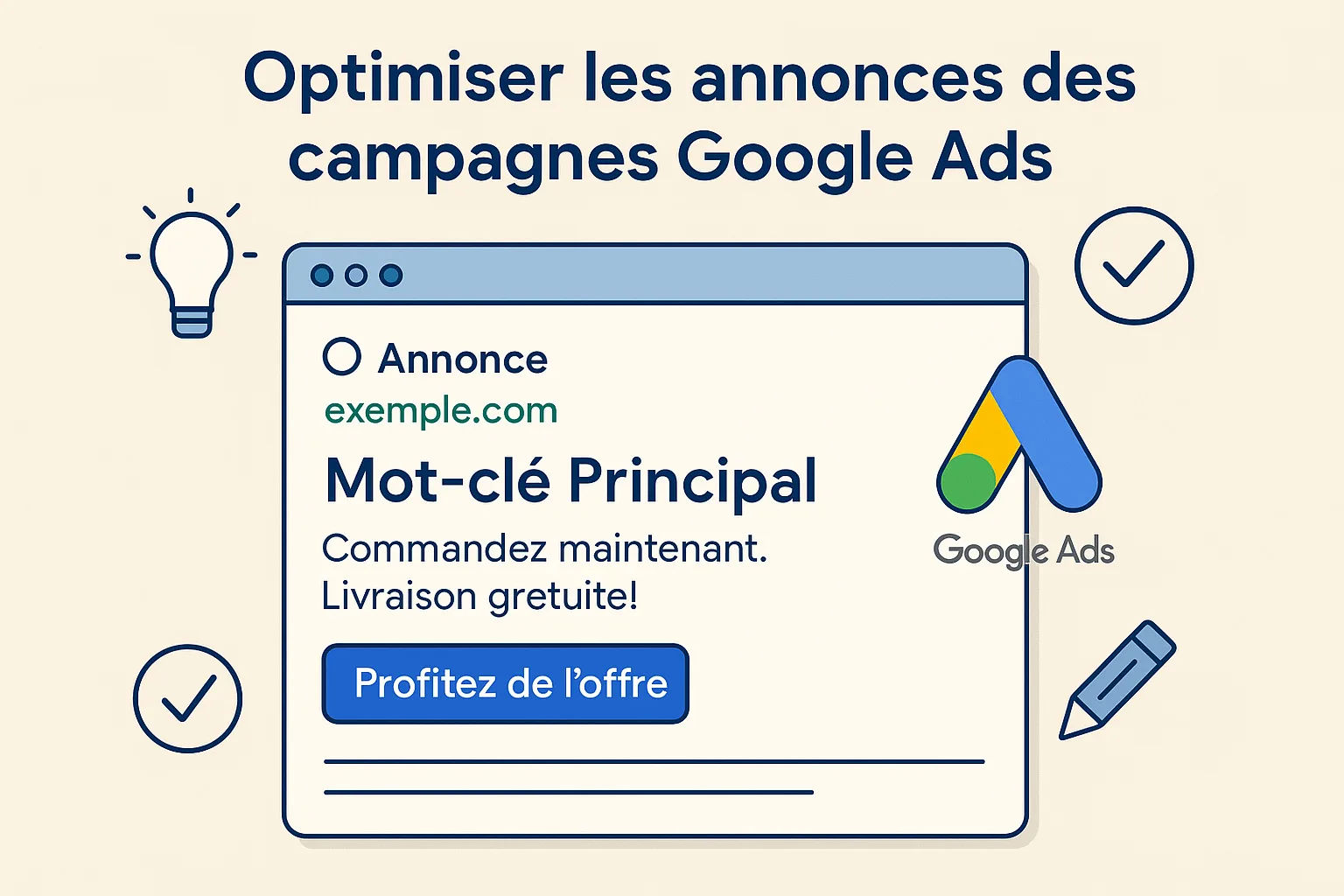 Optimisation des annonces d'une campagne Google Ads