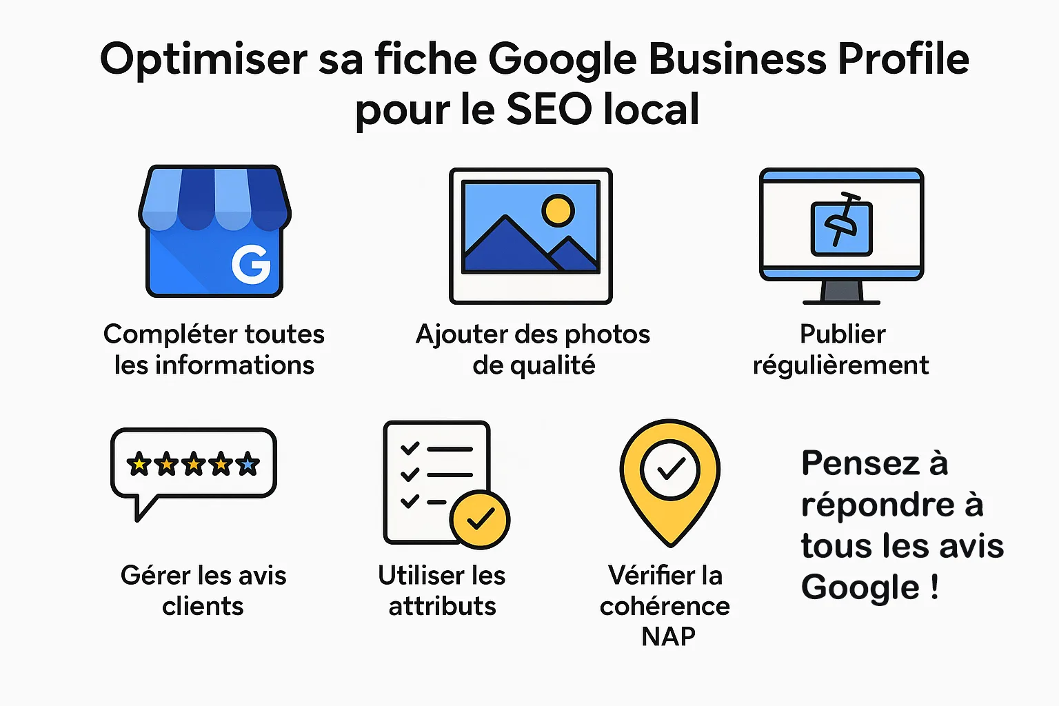 Optimisation d'une fiche Google Business Profile pour Google Maps