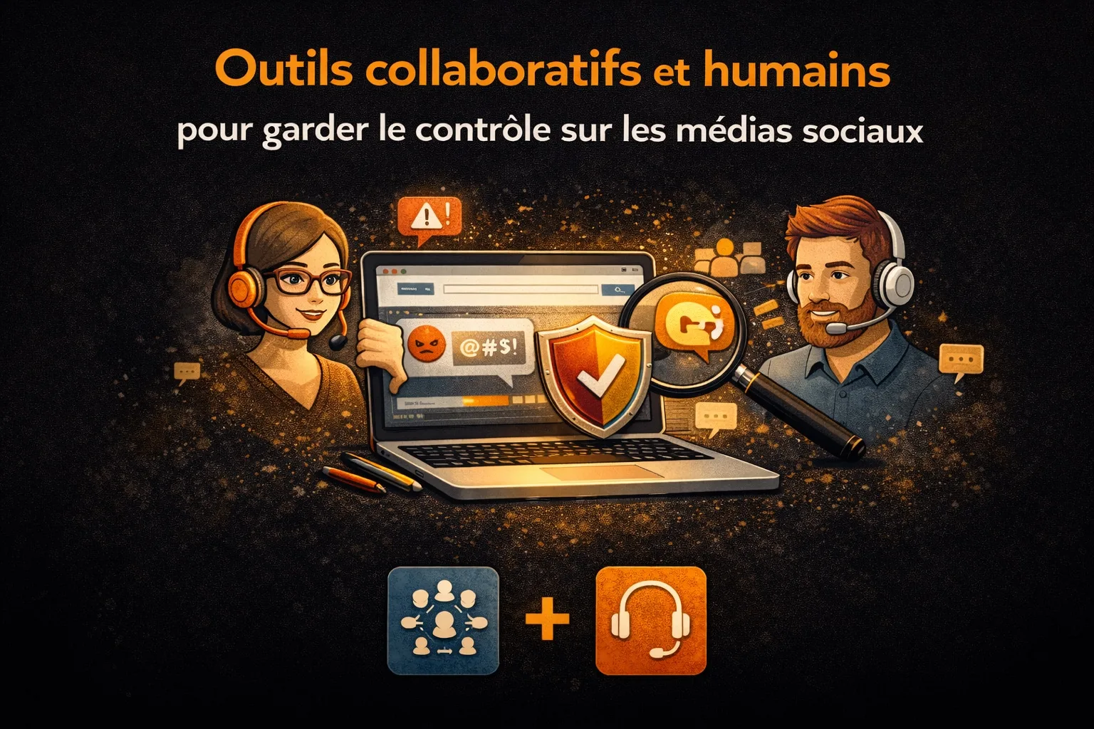 outils collaboratifs et humains pour la moderation reseaux sociaux