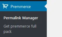 onglet permalink manager