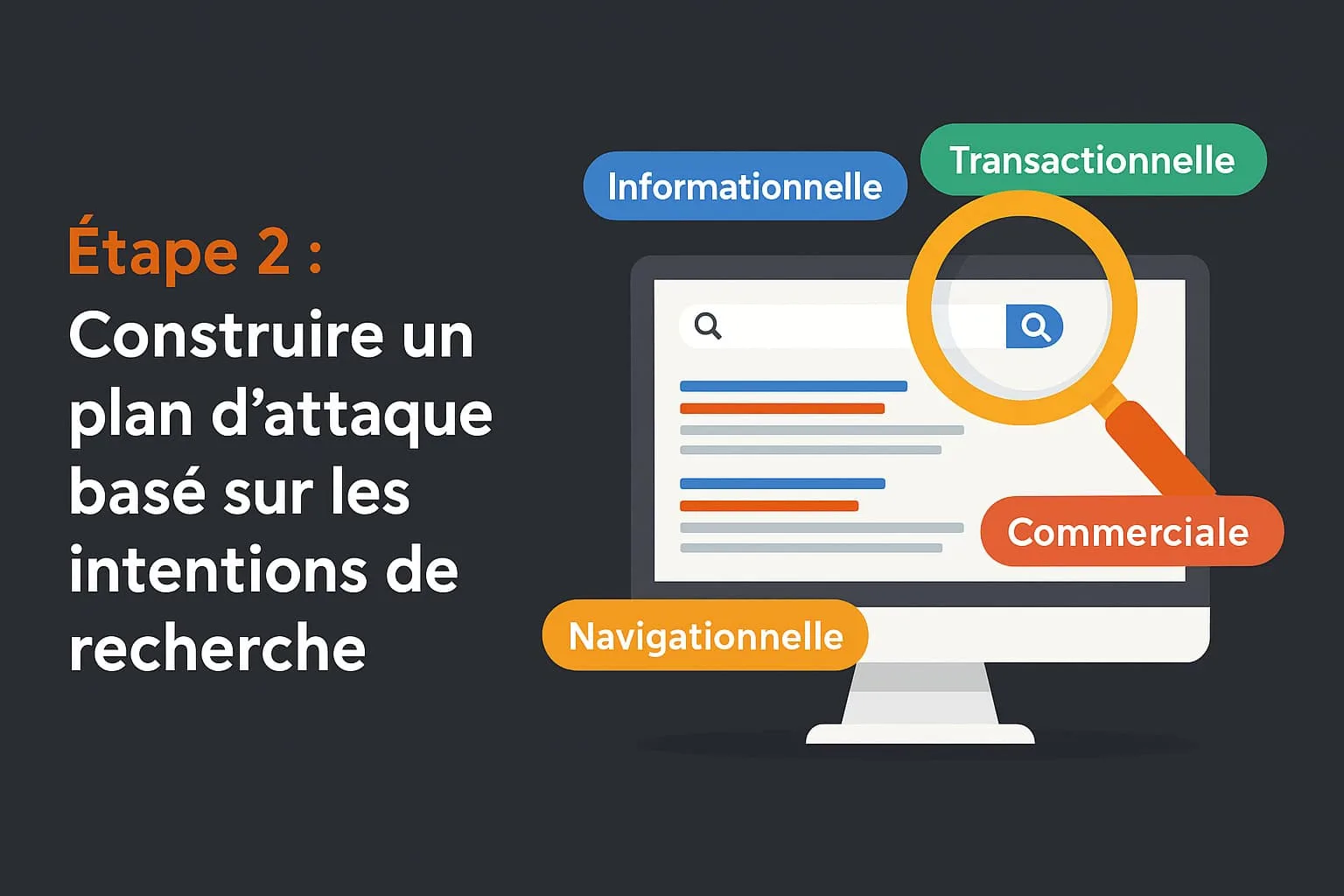 Plan d'attaque SEO fondé sur les intentions de recherche