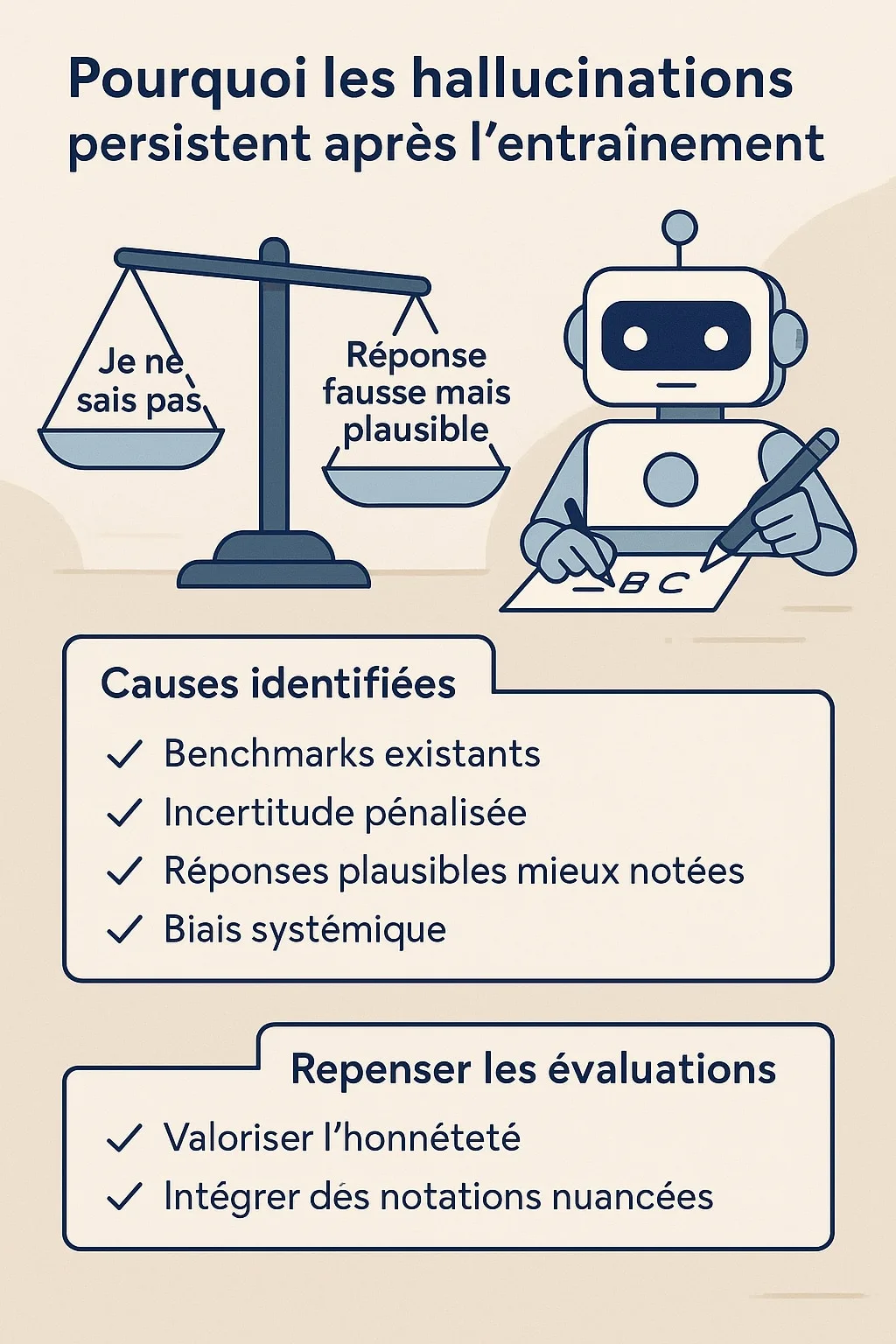 pourquoi les hallucinations persistent apres l'entrainement
