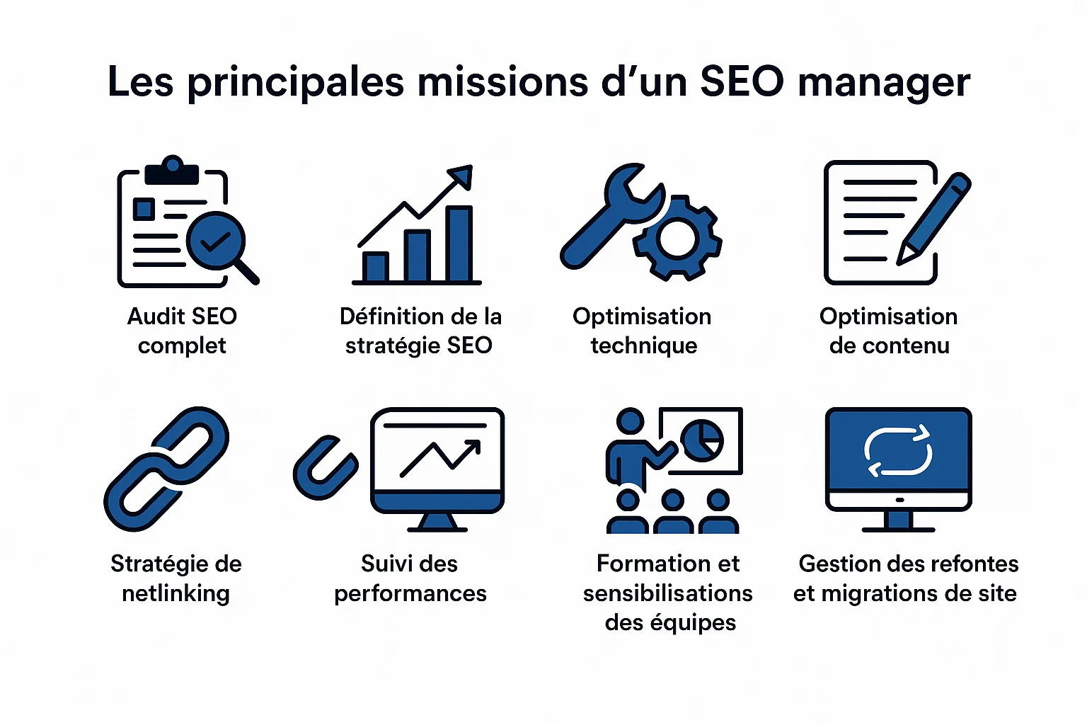 Les principales missions d'un SEO manager