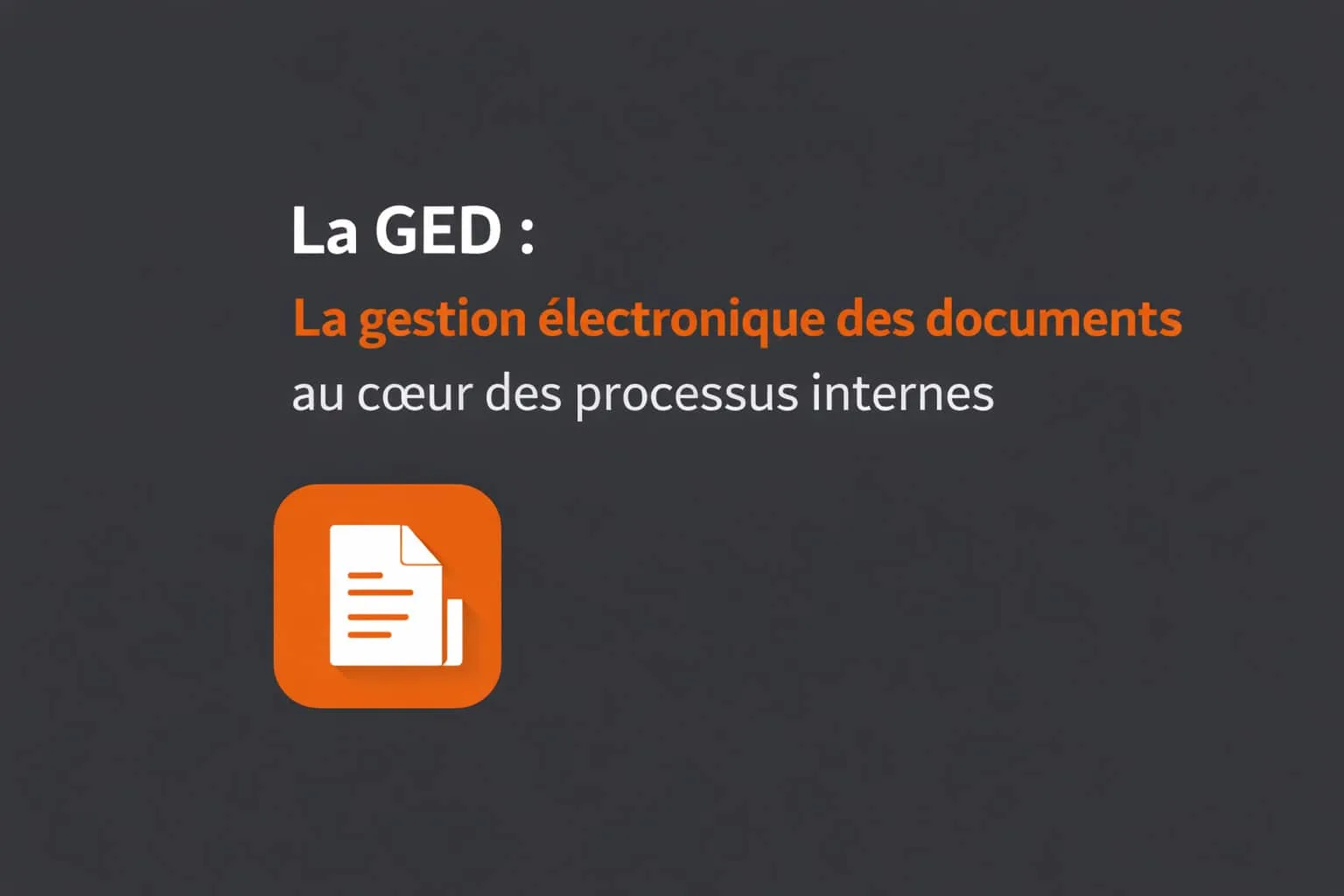 principes de la ged