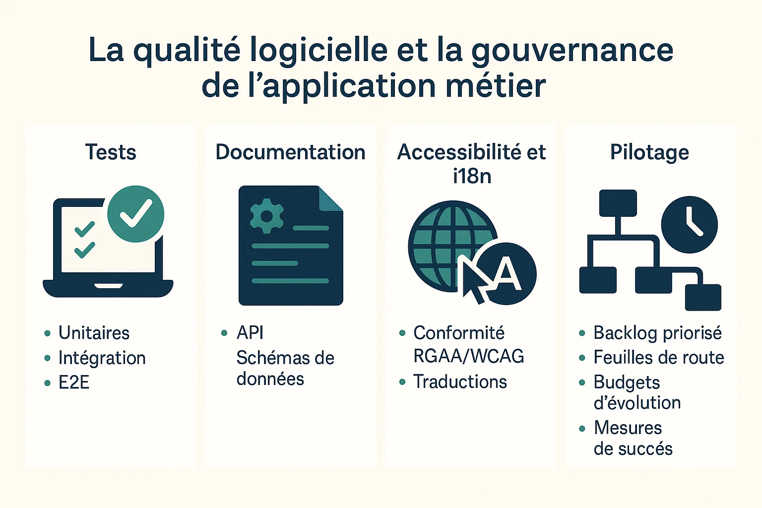 qualité logicielle et gouvernance application métier