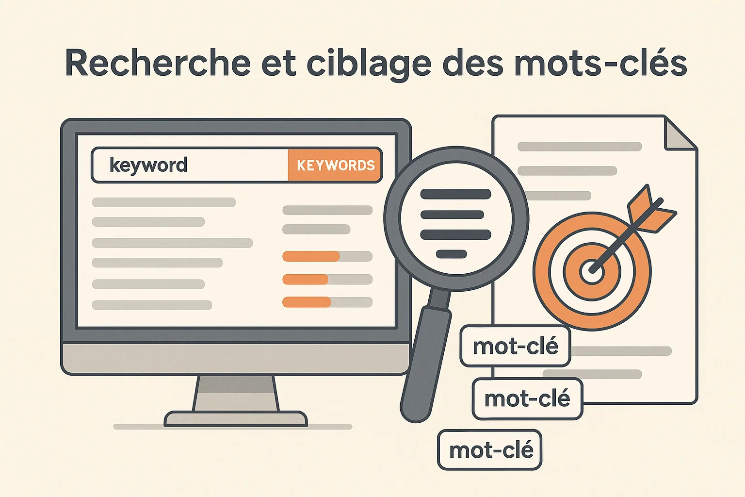 recherche et ciblage de mots clés