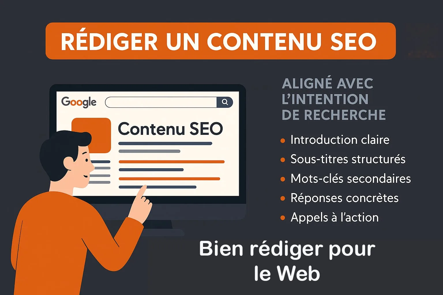 Rédaction d'un contenu SEO aligné sur l'intention de recherche