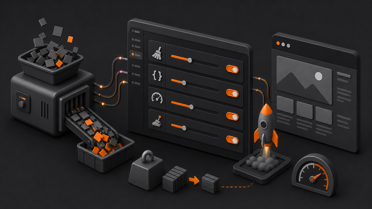 Options de performance natives disponibles dans les réglages du thème