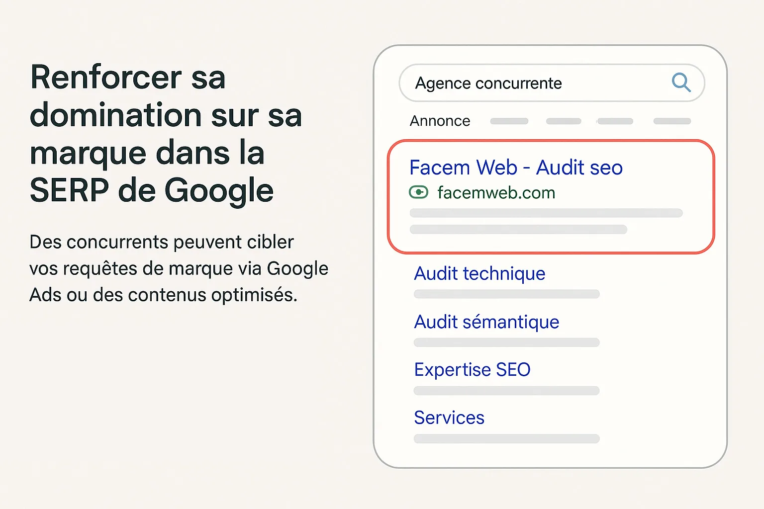 Renforcement de la domination de sa marque dans la SERP