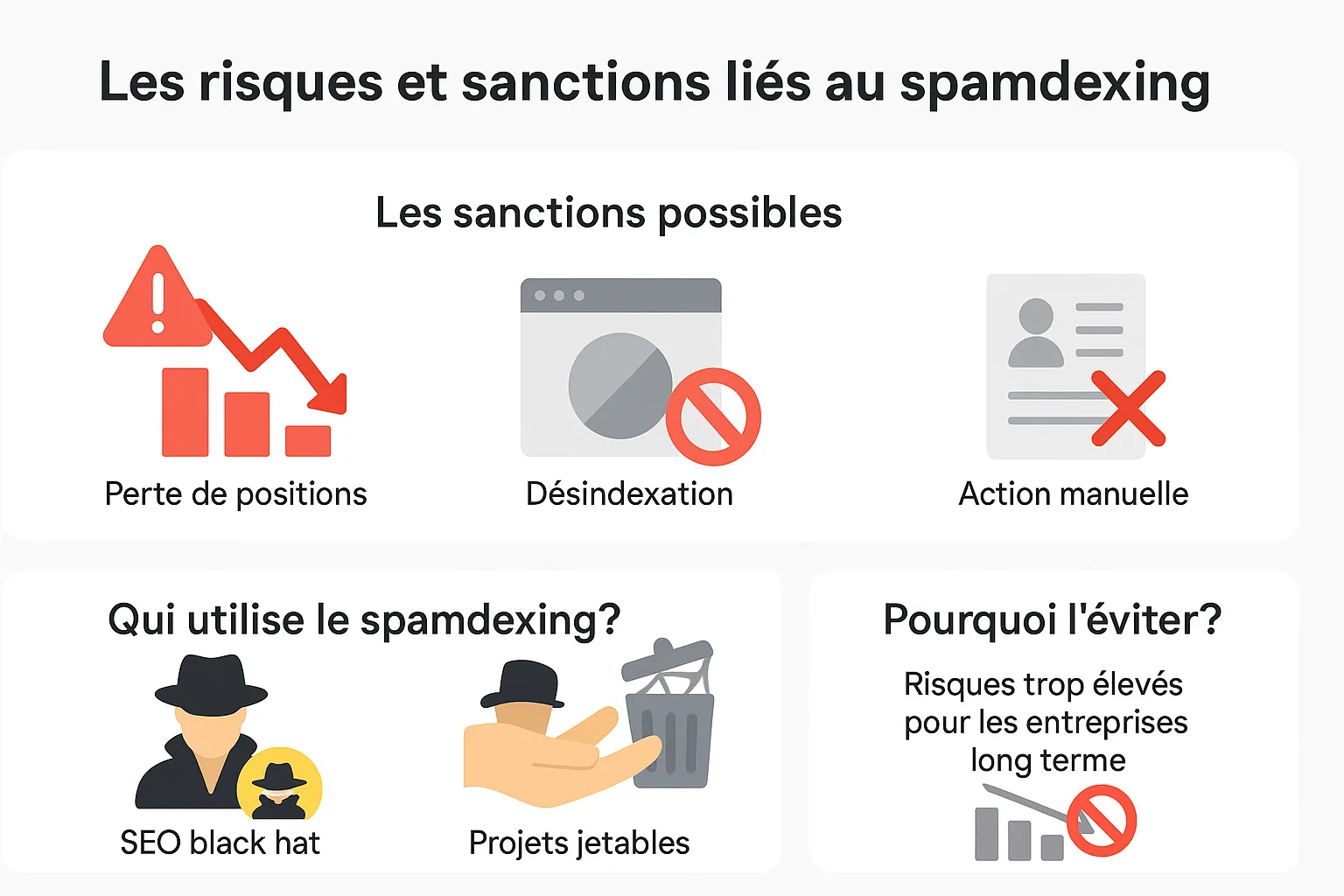 risques et sanctions liés au spamdexing