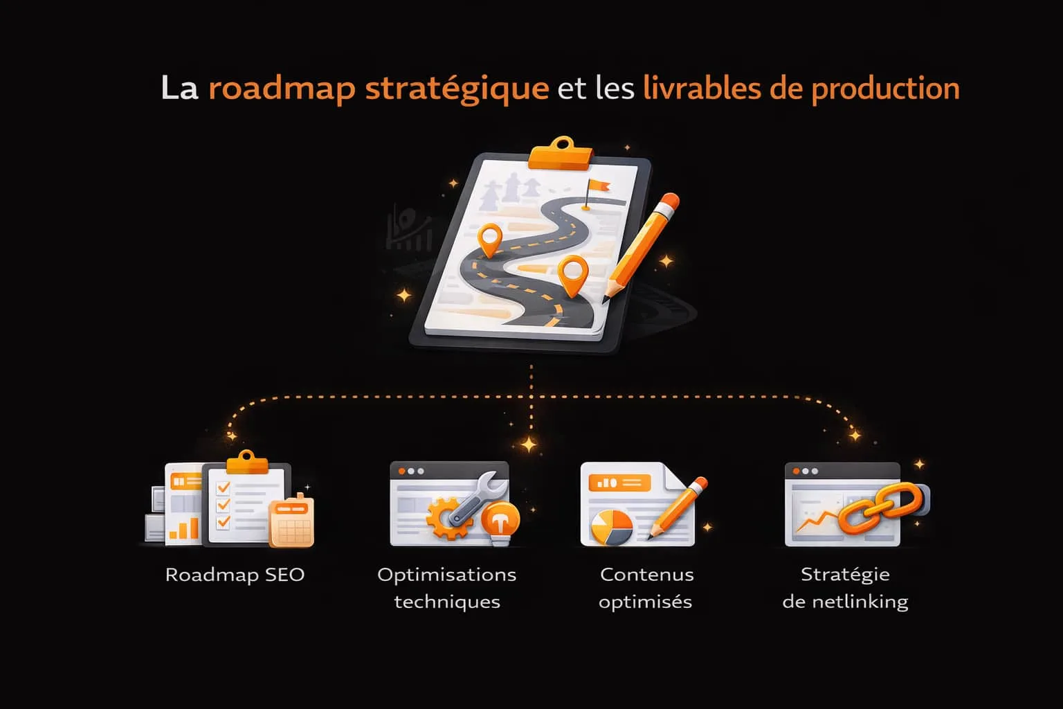 Feuille de route stratégique d'un accompagnement SEO