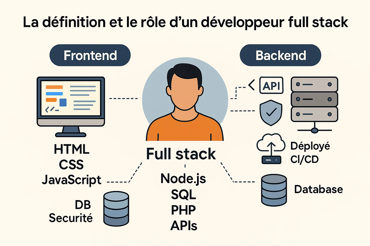 Le rôle d'un développeur full stack