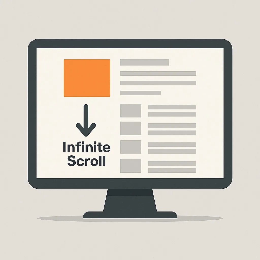 Le scroll infini et son impact sur le référencement