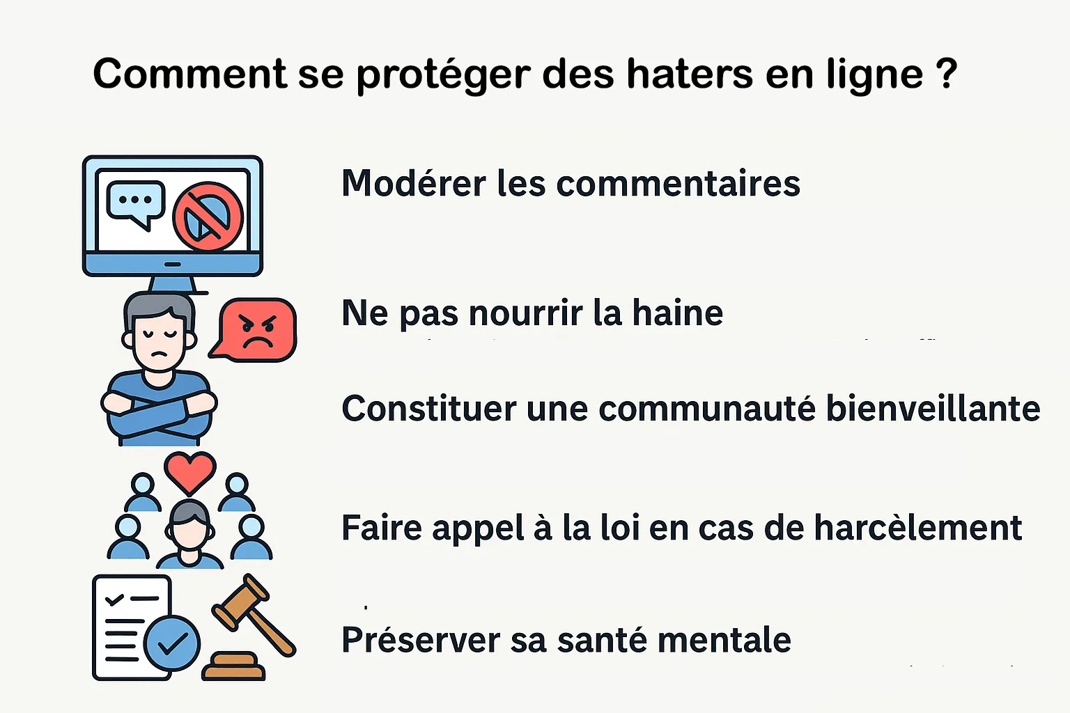 se proteger des haters en ligne