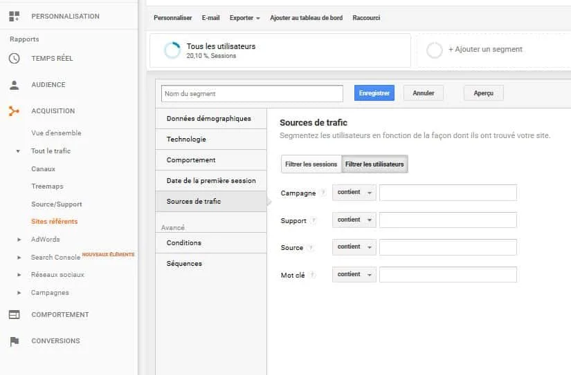 exclure site spam referant