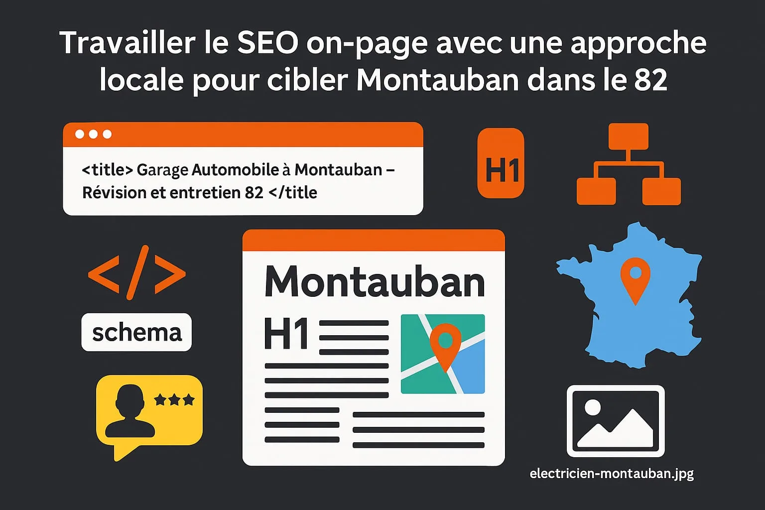 Travail du SEO on-page avec une approche locale à Montauban