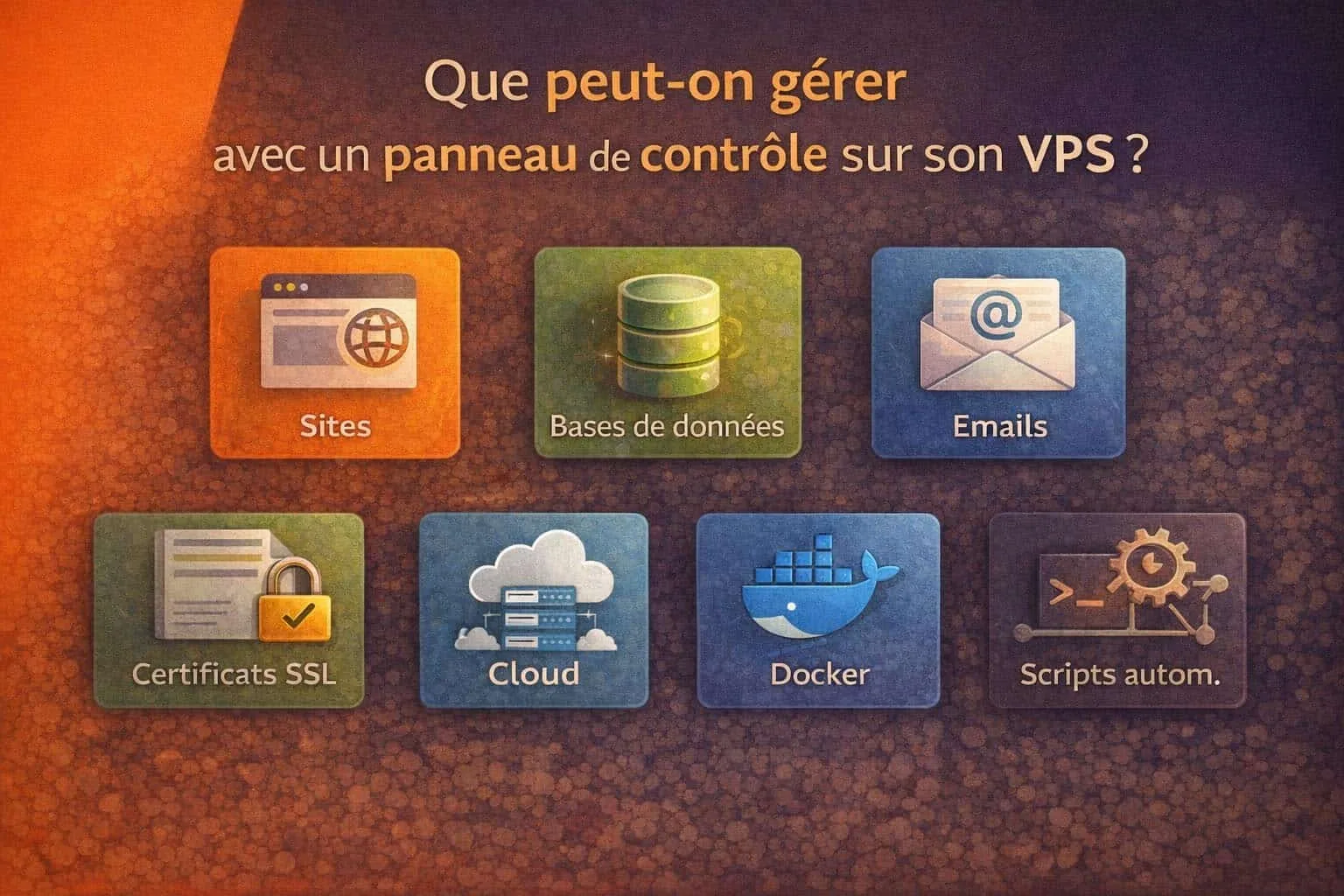 services geres panneau de controle vps