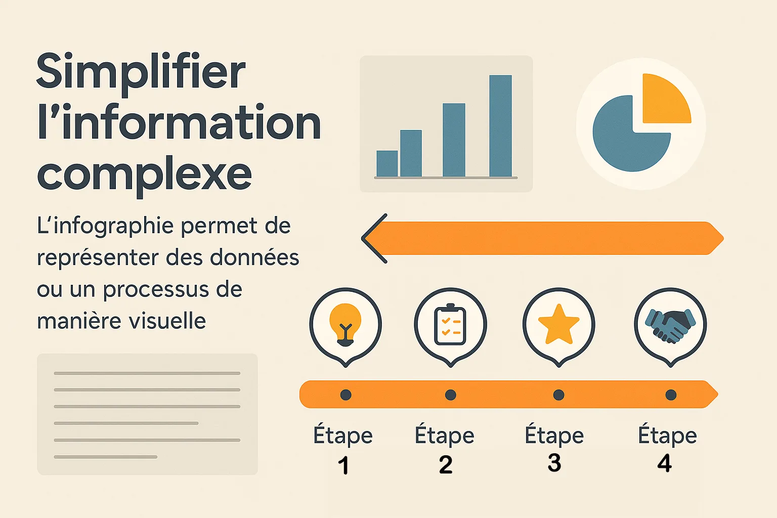 Simplification d'une information complexe par l'infographie
