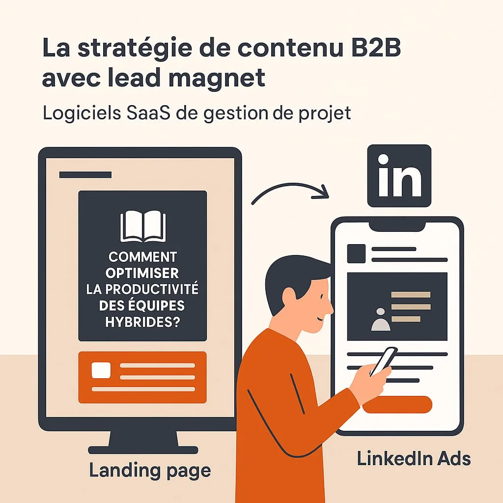 Stratégie de contenu B2B appuyée sur un lead magnet