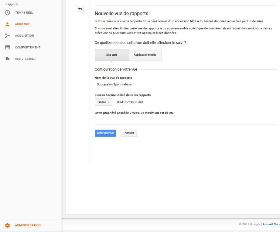 suprimer spam referrer