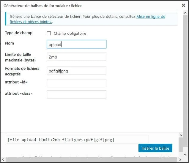 telecharger fichier wordpress