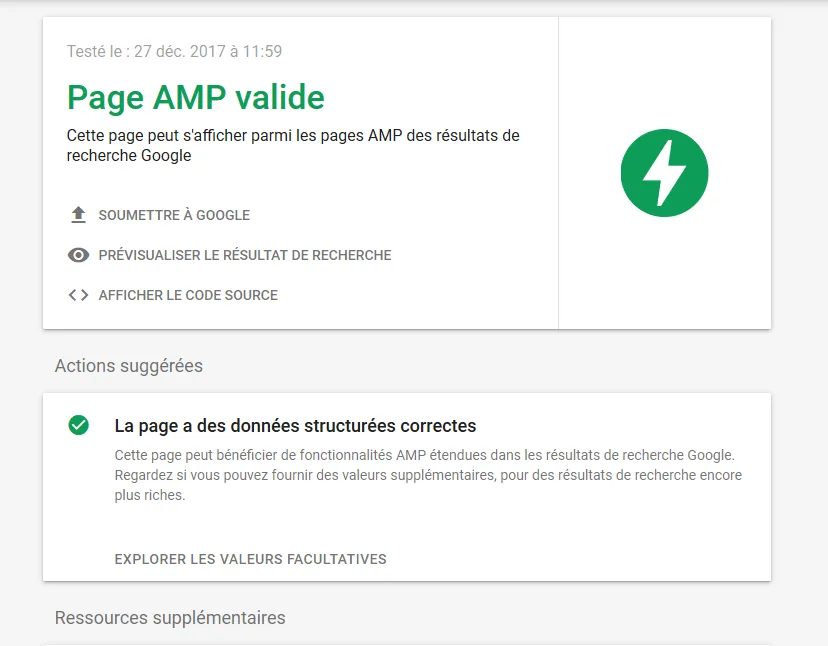 Test AMP