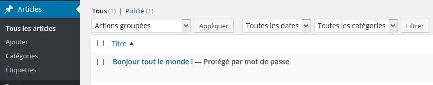 tous les articles wp