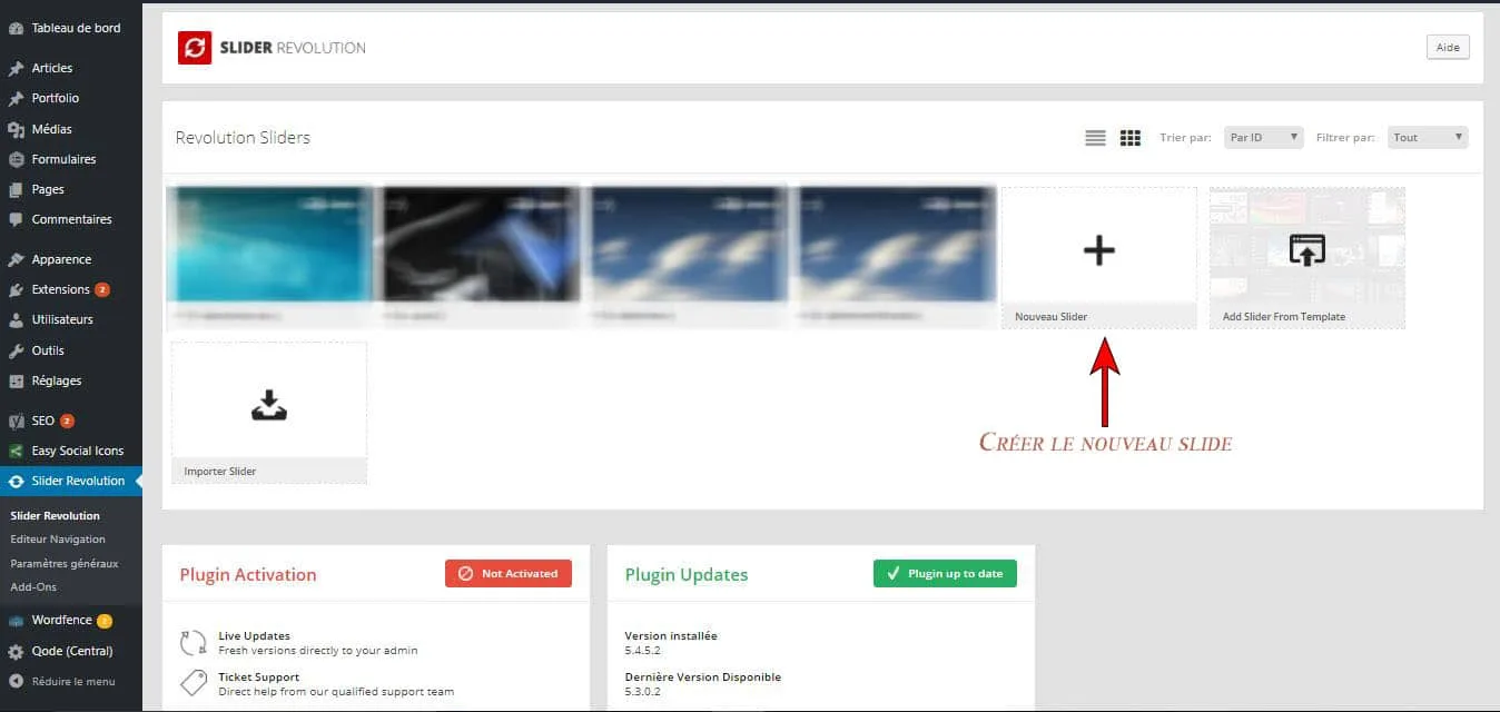 slides de slider revolution
