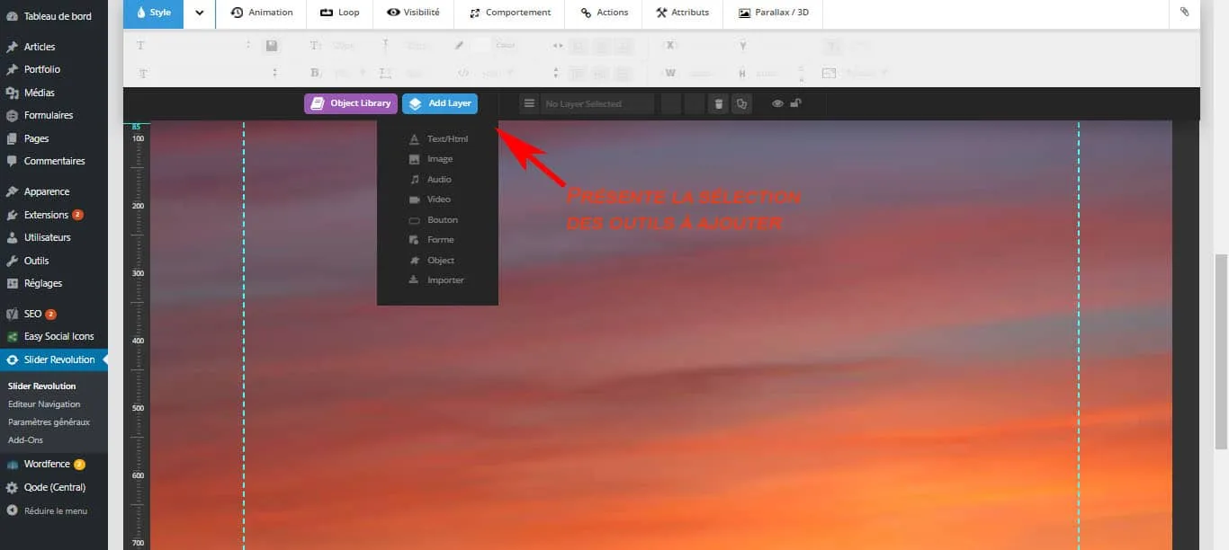 ad layer revolution slider