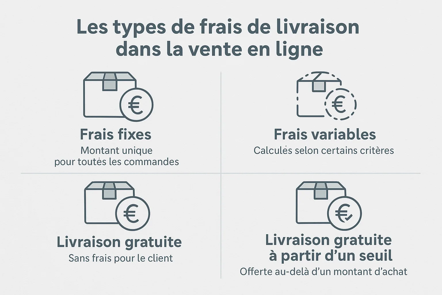 types de frais de livraison e commerce