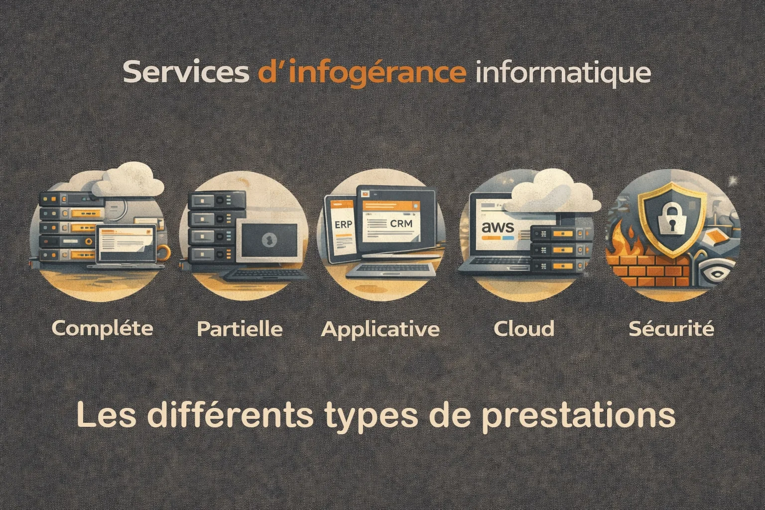 Catégories de services d'infogérance informatique