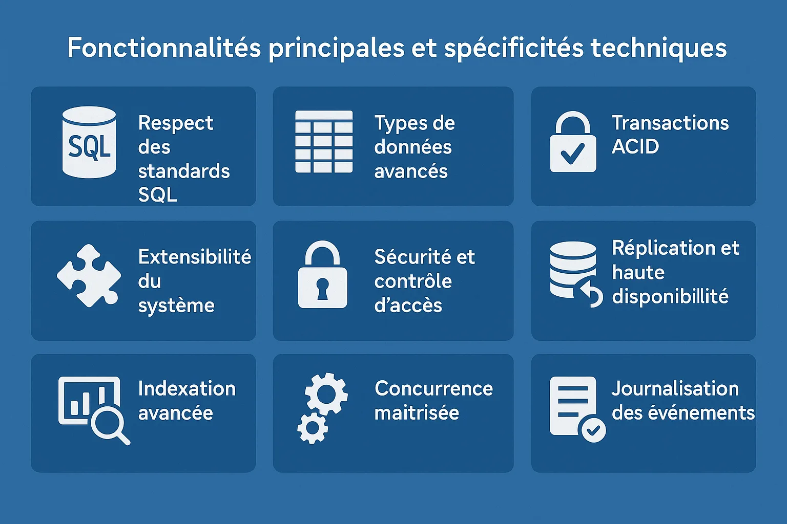 usages de postgreSQL