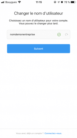 username