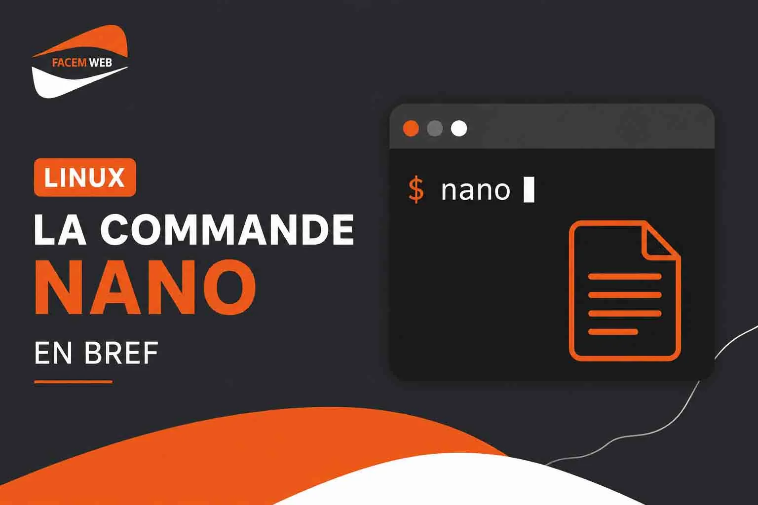 utilisation commande nanon serveur linux