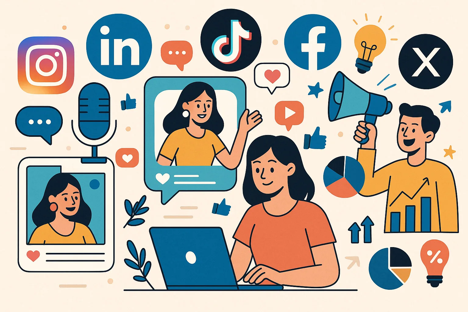 Utilisation des réseaux sociaux pour une marque