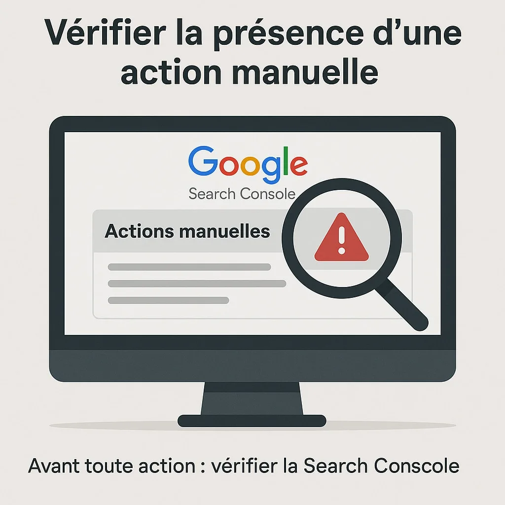 verifier action manuelle google search console