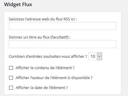 flux rss widget