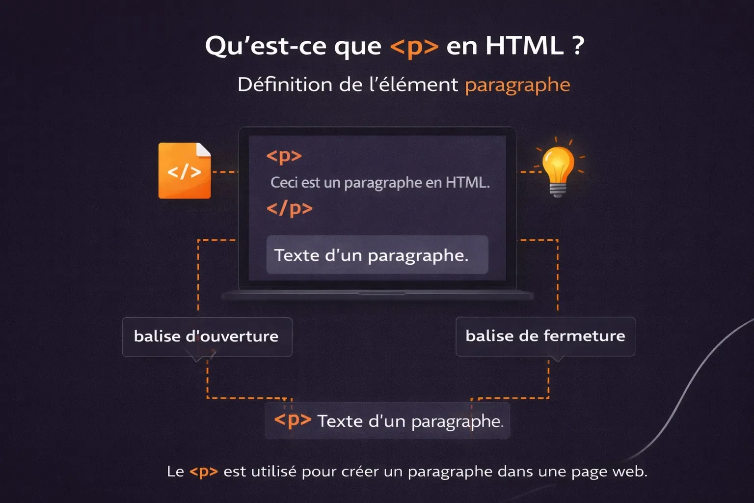 balise paragraphe html