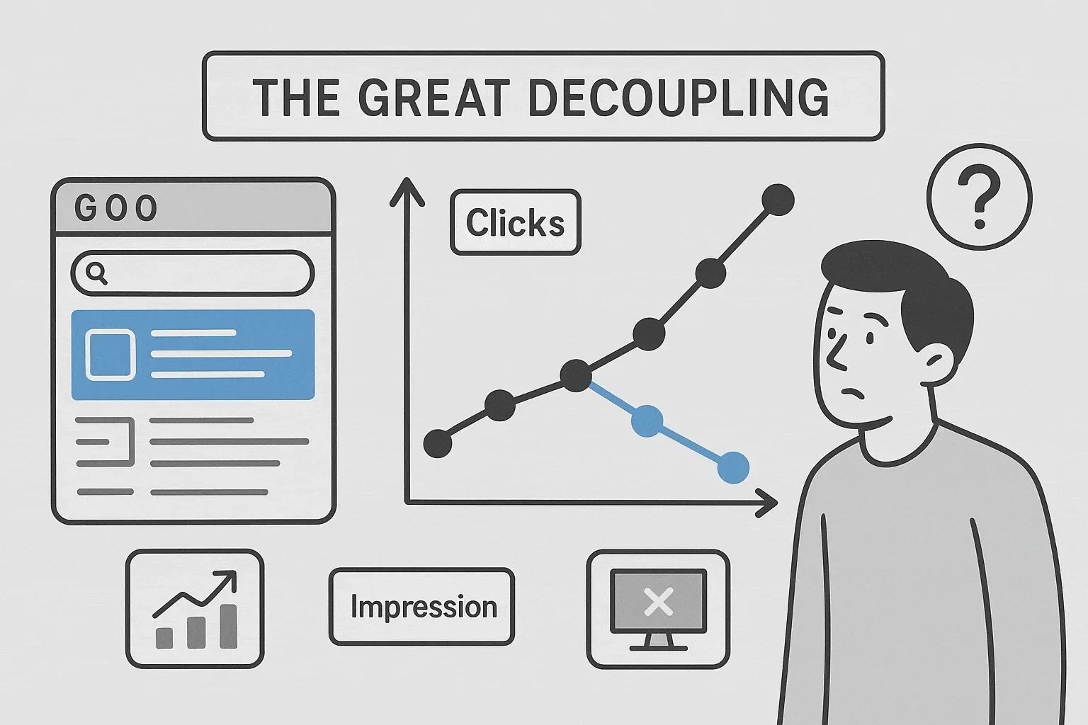great decoupling google trafic