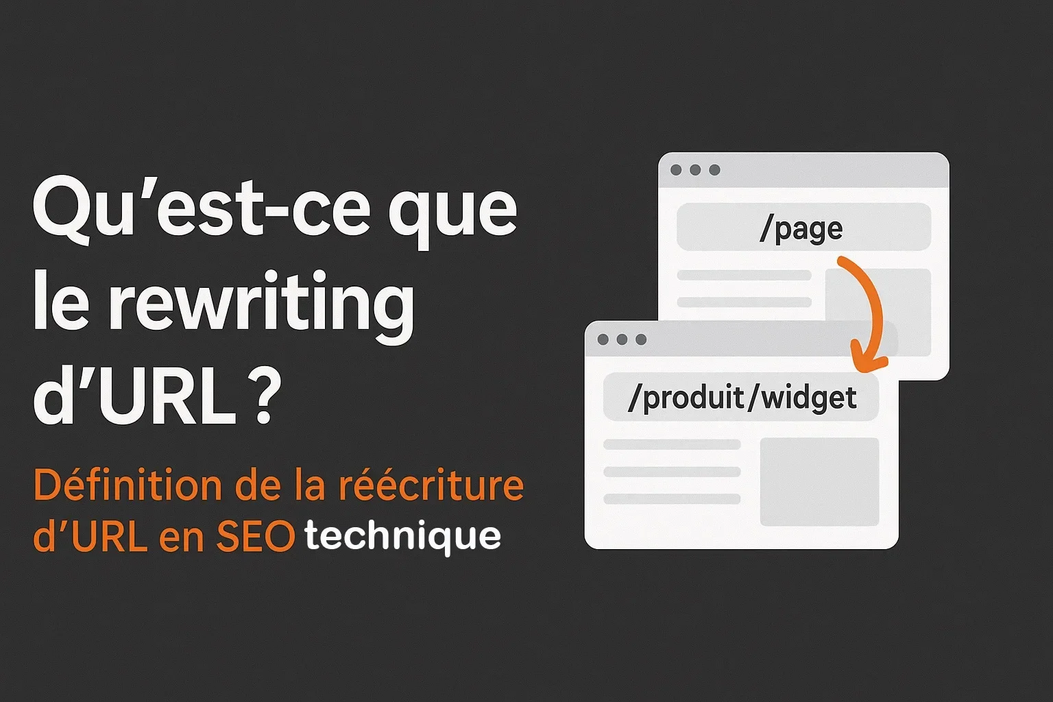 reecriture url seo technique