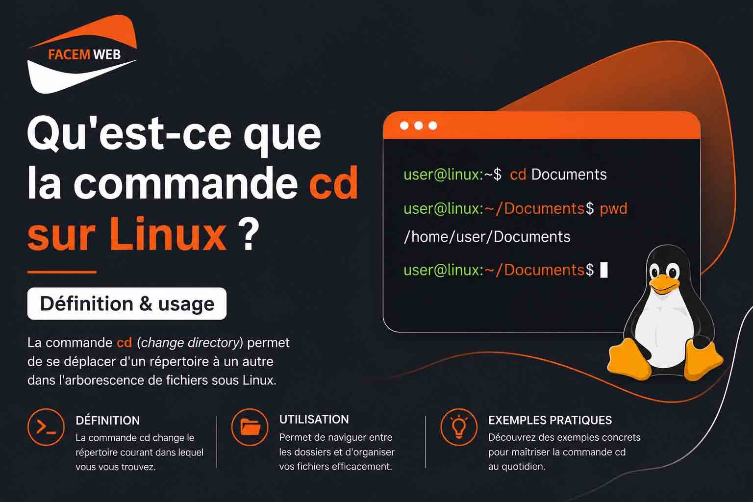 commande cd linux