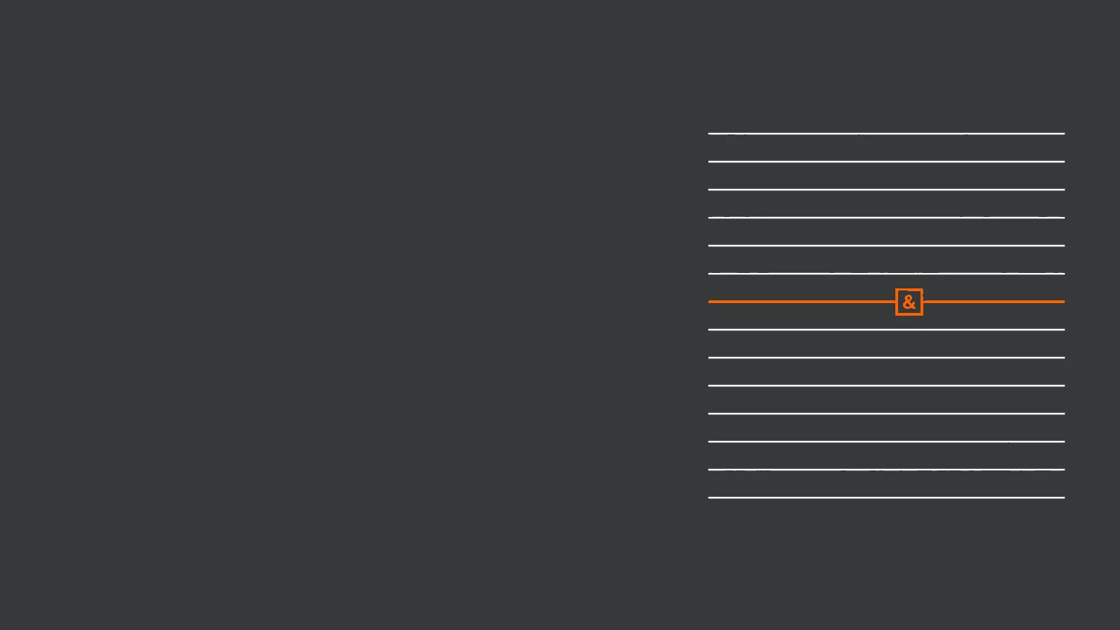 Lignes de code d'un bloc JSON-LD dont une seule, en orange, porte une esperluette enfermée dans un cadre