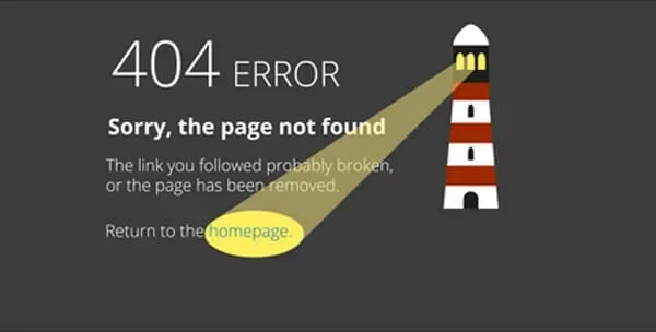 erreur 404