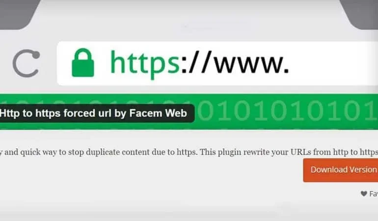 force http to https by facem web