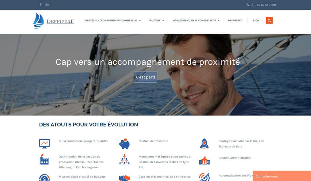 Création d&rsquo;un site Internet sur Lens pour la gestion et le management