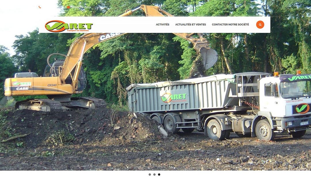 Création d&rsquo;un site pour présenter une société de transport dans le nord
