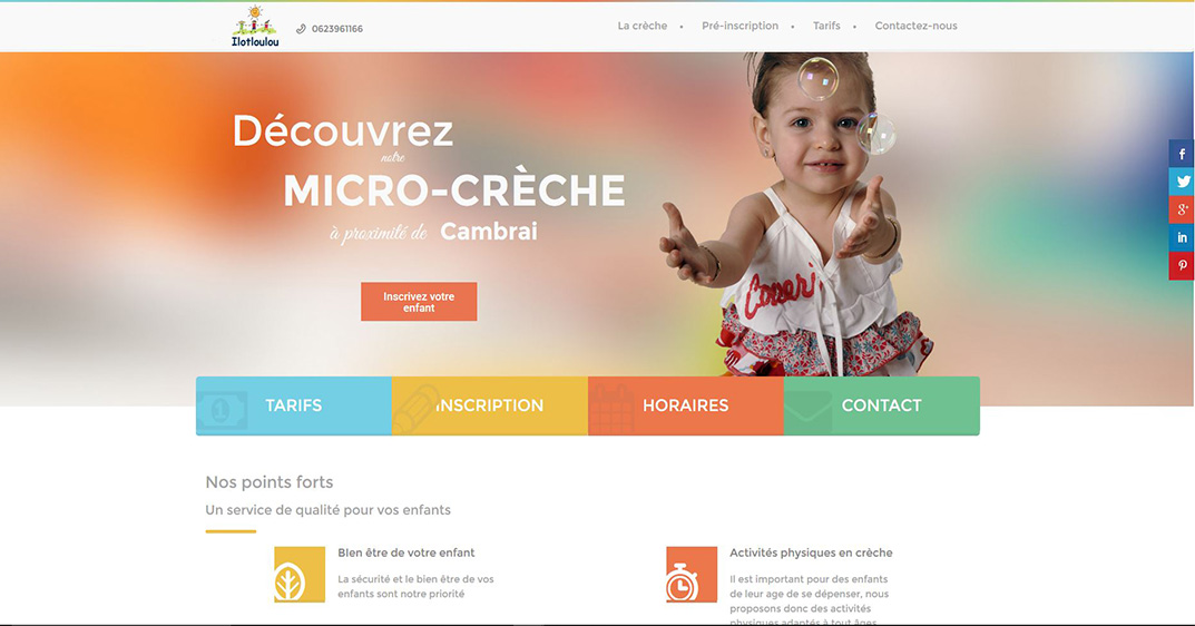 Création d&rsquo;un site Internet à Cambrai pour une microcrèche